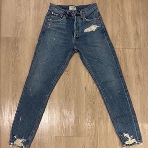 AGOLDE Jamie High Rise in Grade size 24